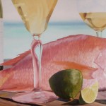 Red Snapper White Wine - 48 x 24 - $1400